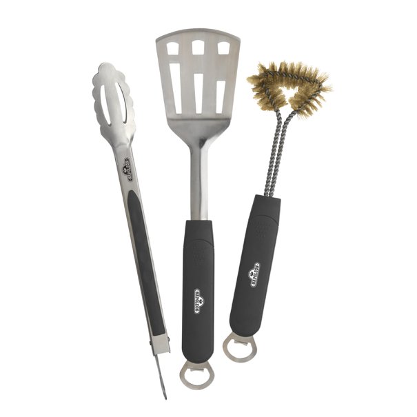 3 piece stainless stell bbq toolset