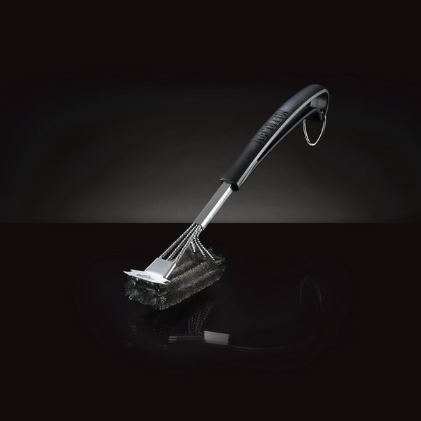 Brosse à gril à trois rangées